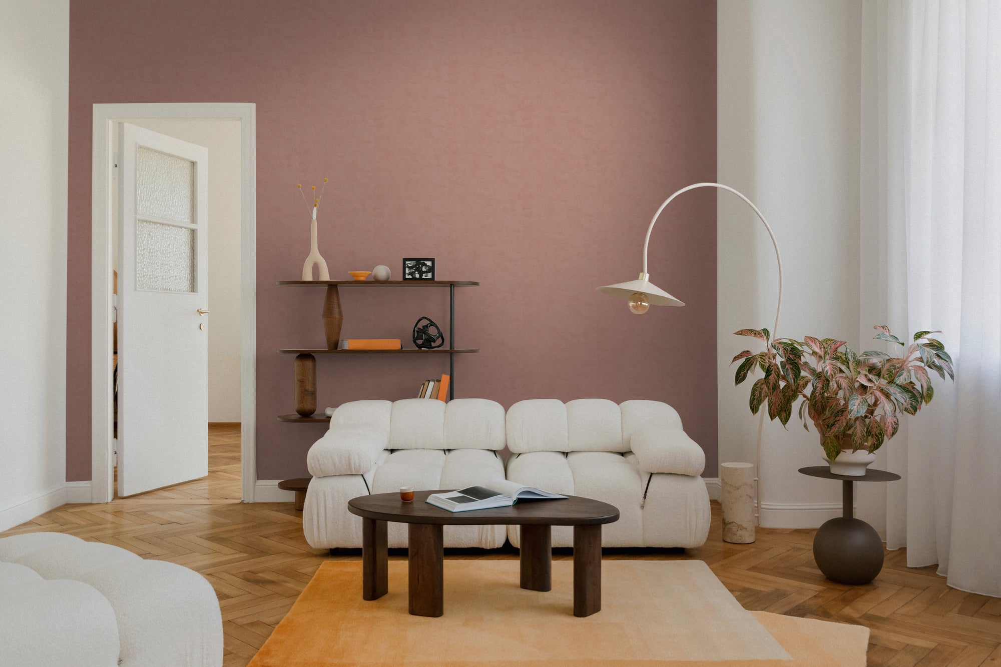 High-quality wallpaper from the Nordic Feeling collection in brown 