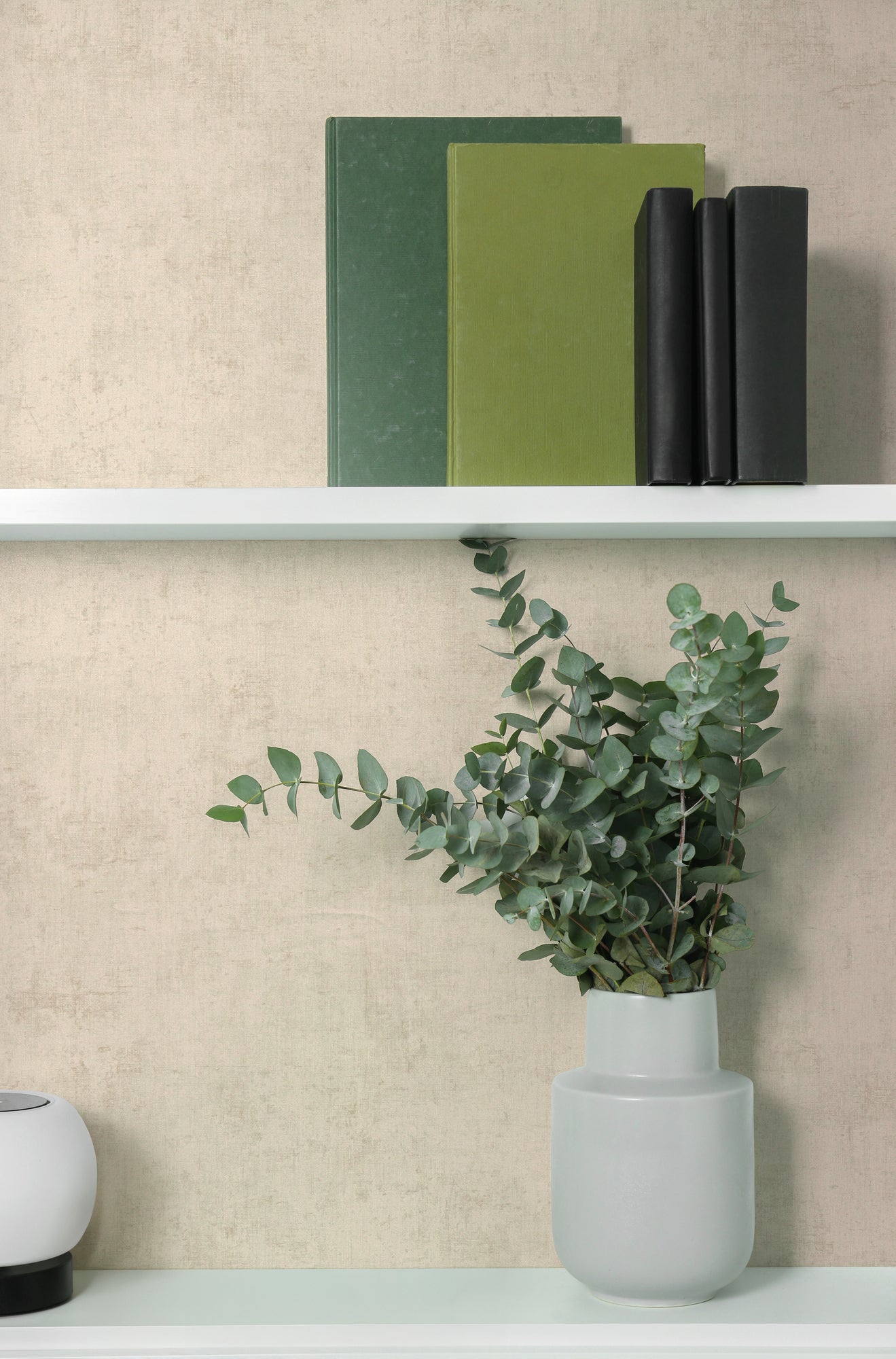 Hochwertige Vliestapete Beige Unitapete