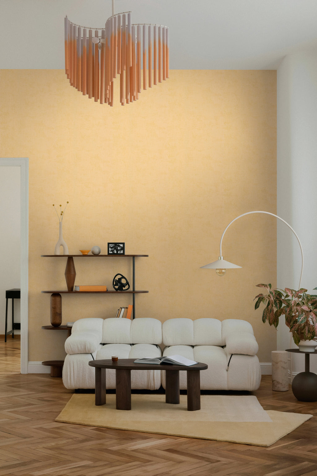 Hochwertige Tapete aus der Kollektion Pintwalls III in Gelb