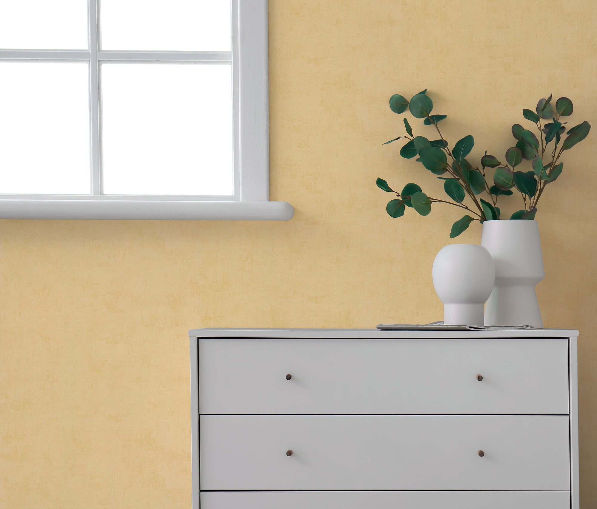 Hochwertige Tapete aus der Kollektion Pintwalls III in Gelb