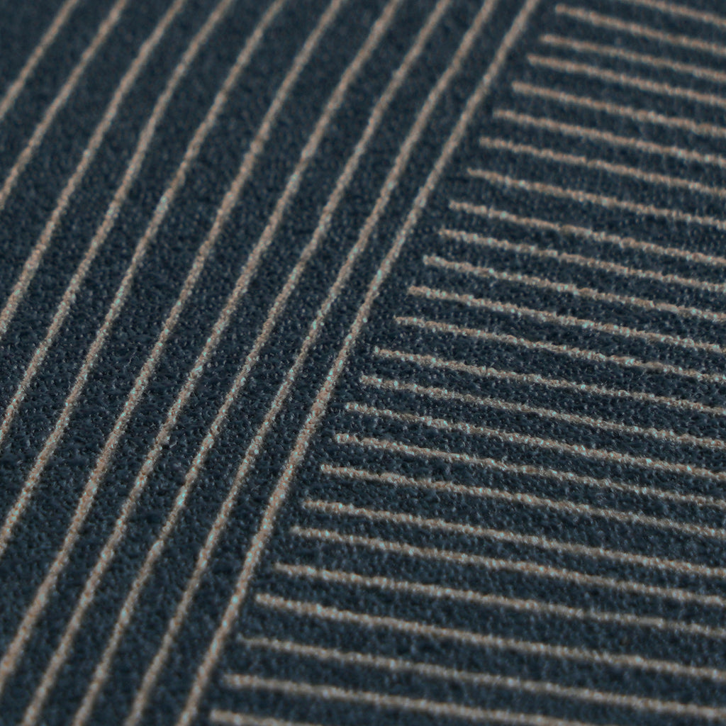 Cuba II-Vliestapete Vinyltapete Blau Geometrisch