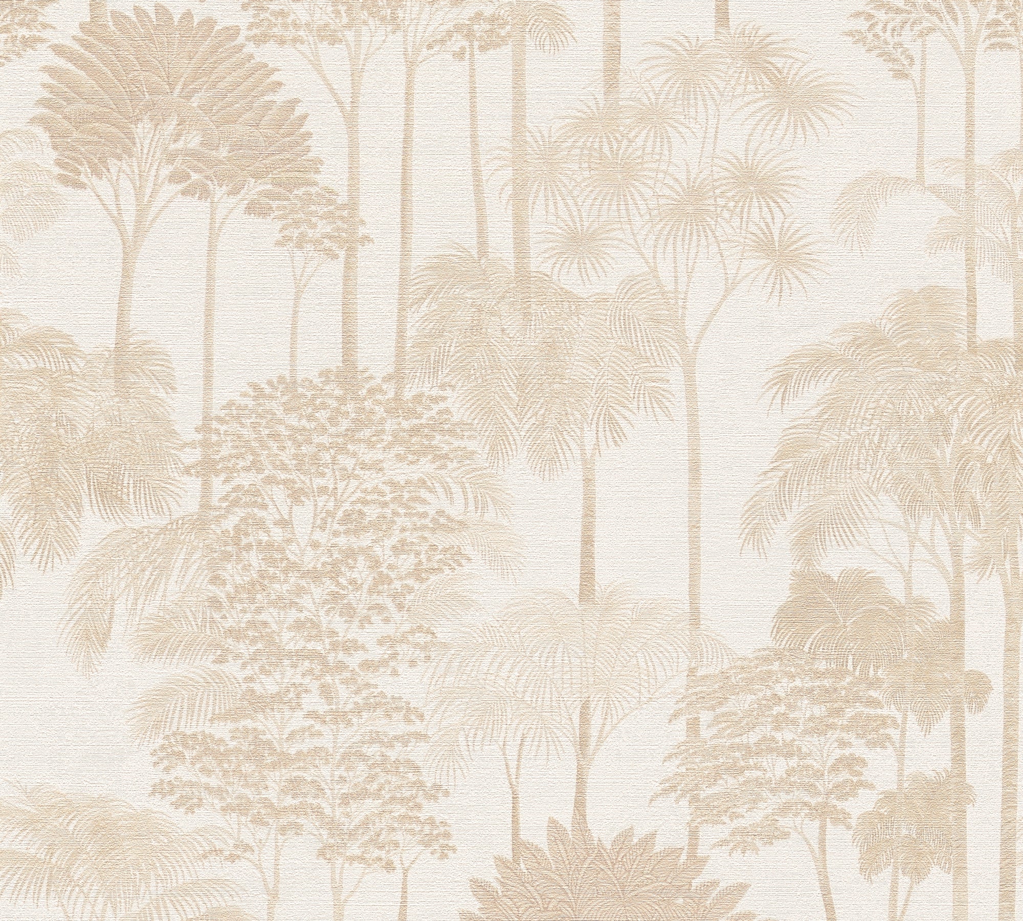 Cuba II-Vliestapete Vinyltapete Beige Dschungel