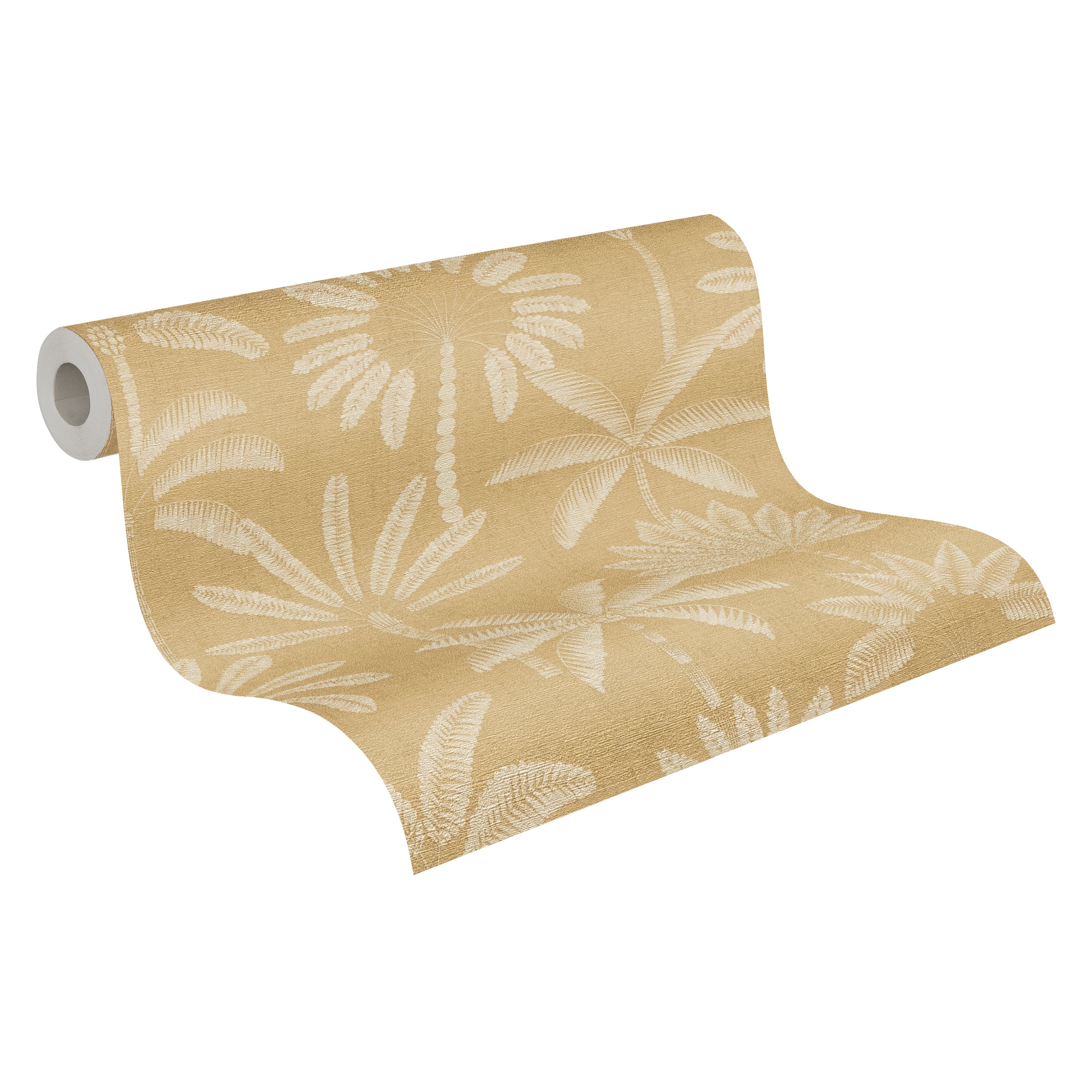 Cuba II-Vliestapete Vinyltapete Beige Dschungel