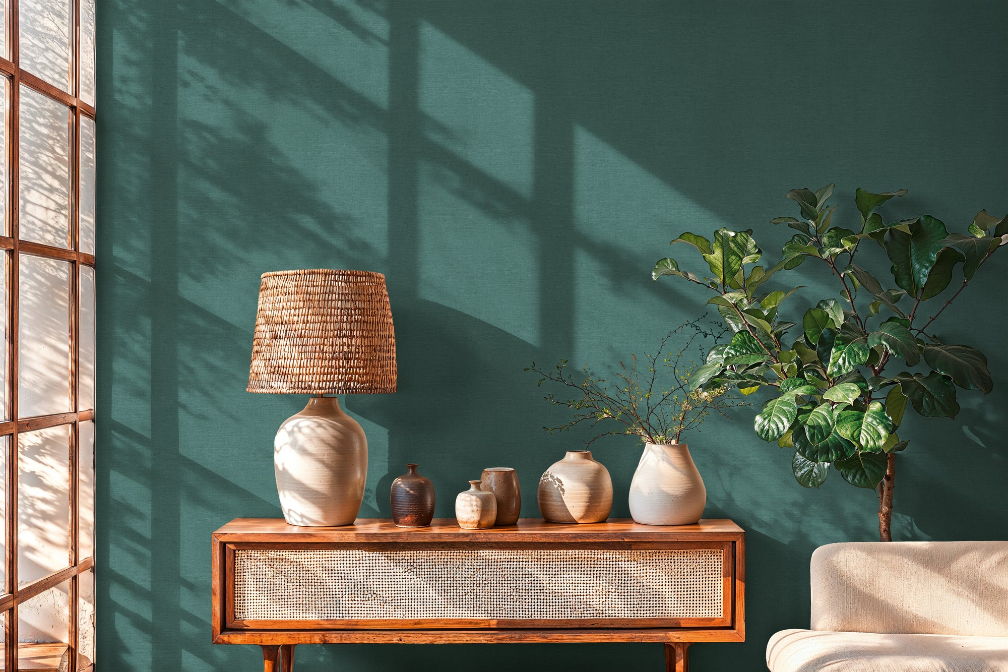 High-quality wallpaper from the Pintwalls III collection in green 