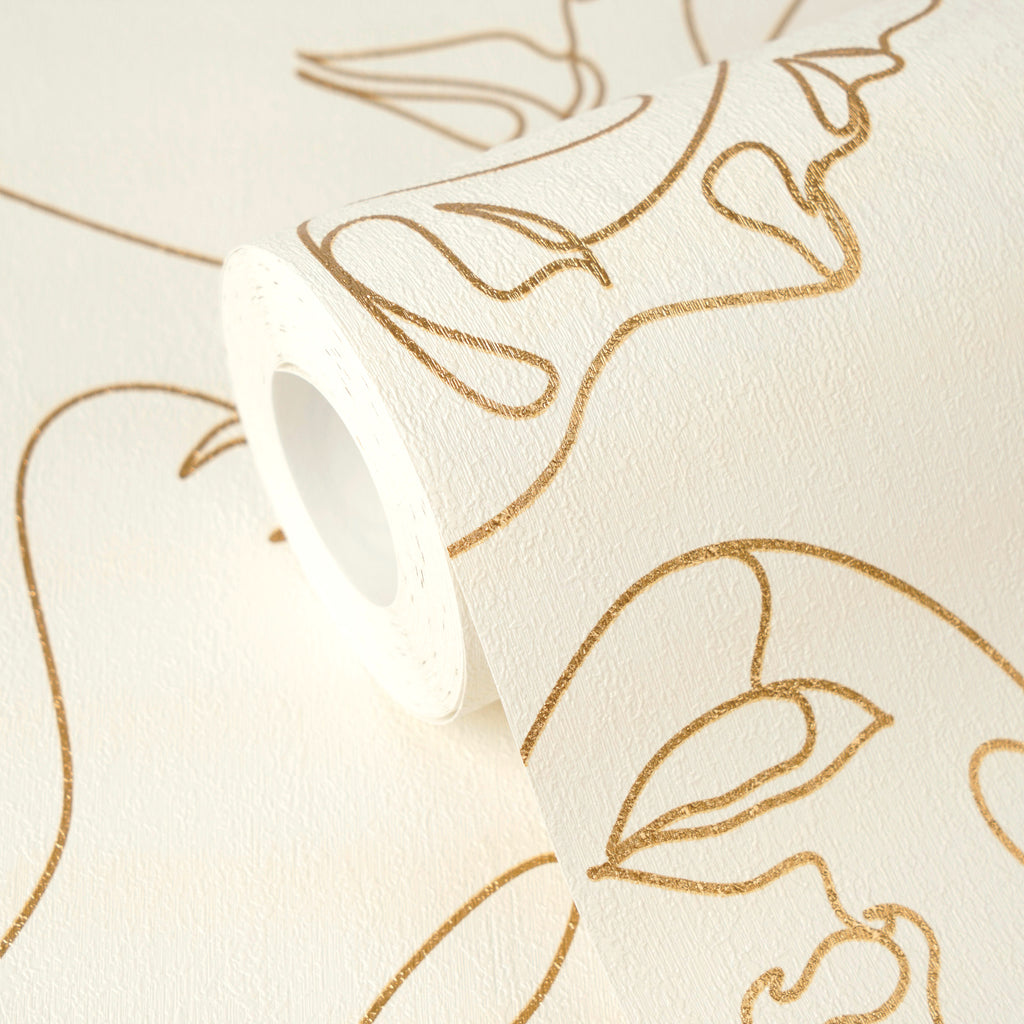 High-Quality Non-Woven Wallpaper White Modern