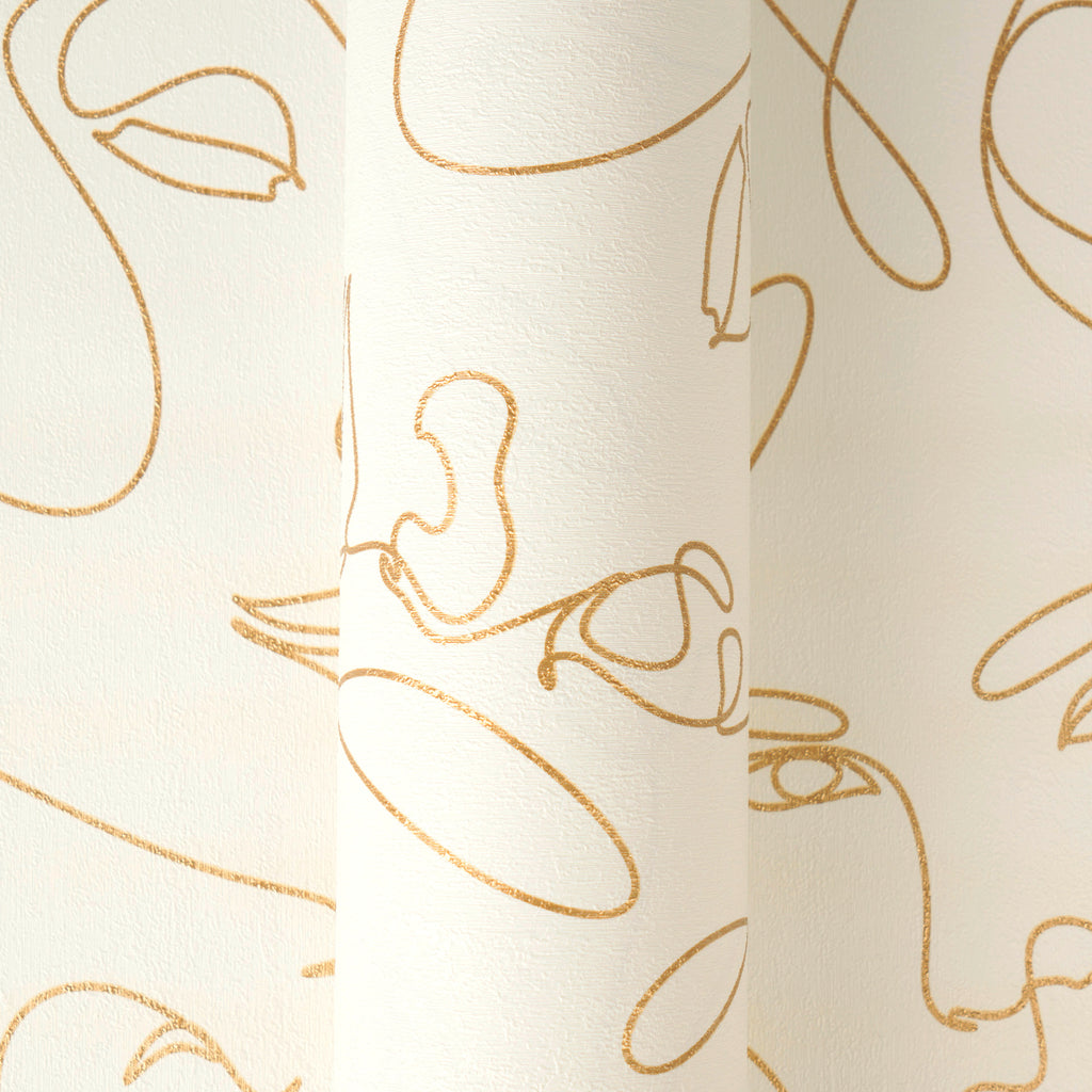 High-Quality Non-Woven Wallpaper White Modern