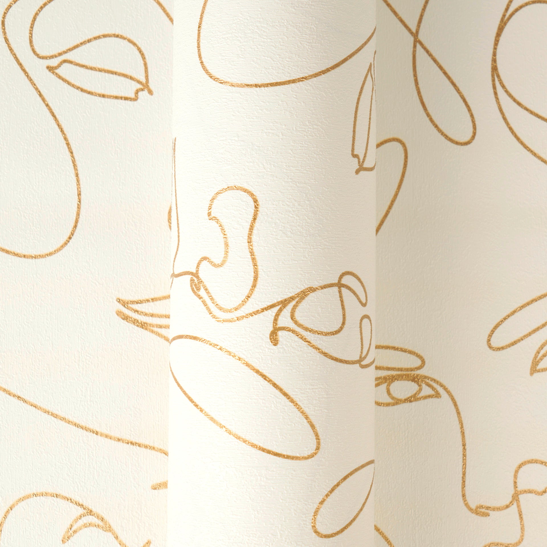 High-Quality Non-Woven Wallpaper White Modern