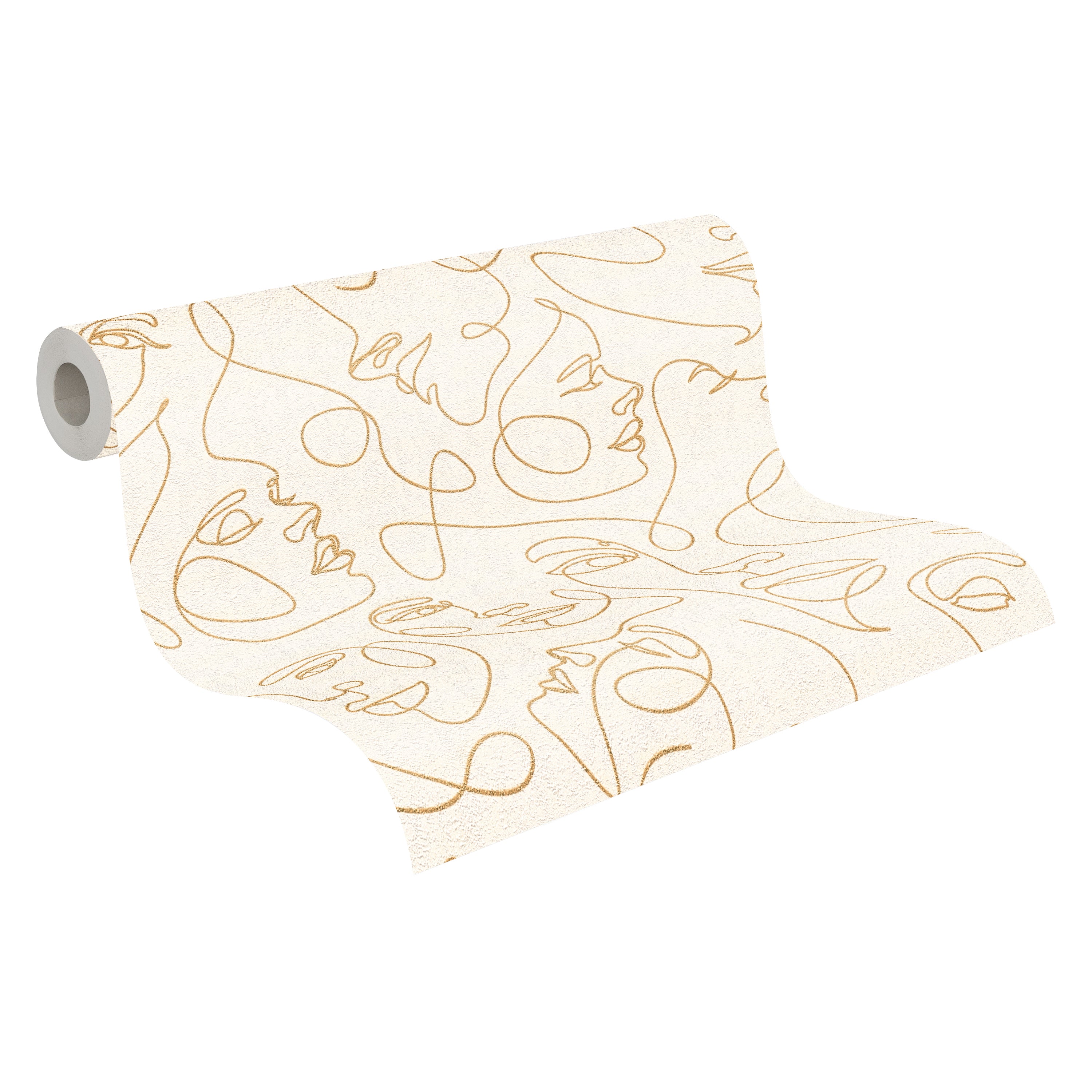 High-Quality Non-Woven Wallpaper White Modern