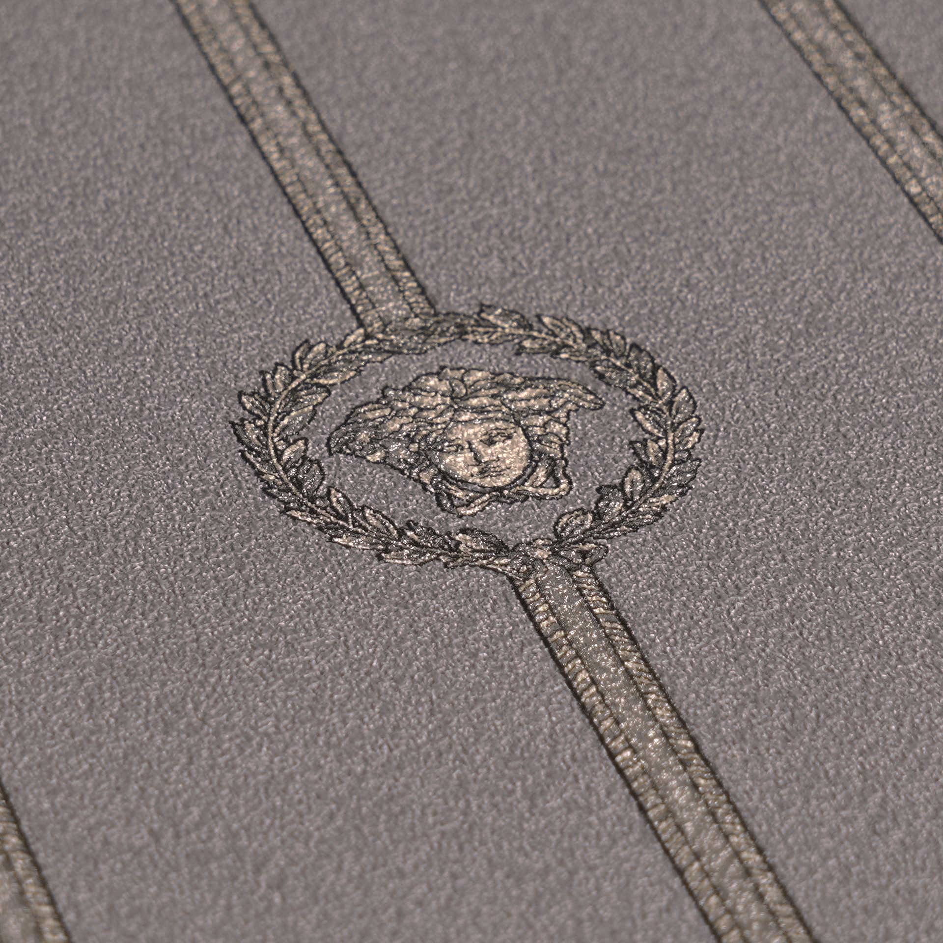 Versace 6-Vliestapete Vinyltapete Grau Streifentapete