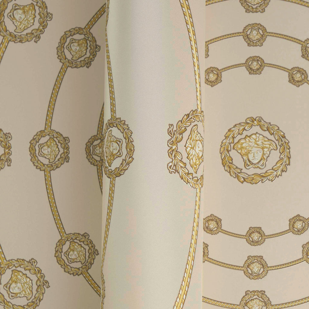 Versace 6-Vliestapete Vinyltapete Beige Medusakopf