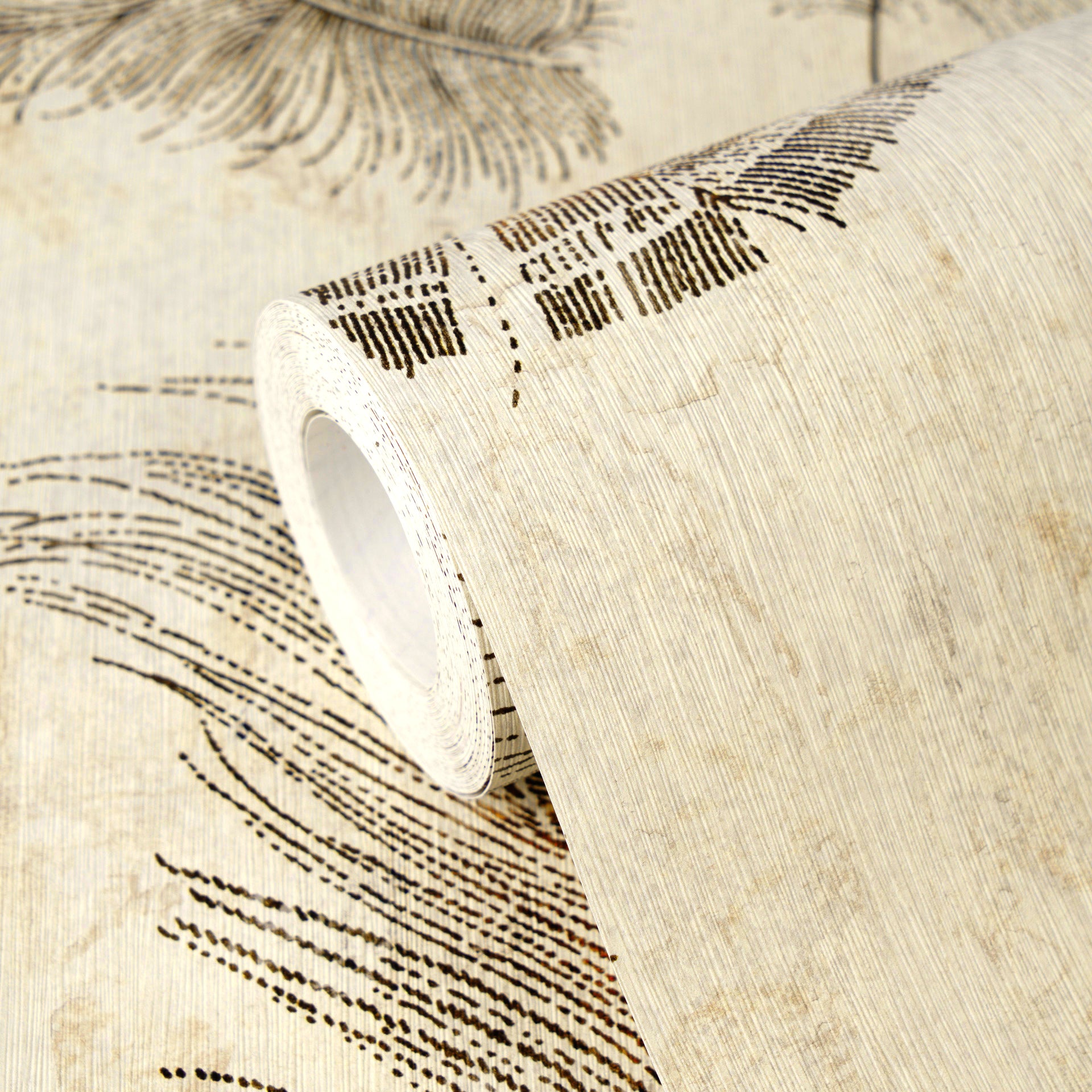 Premium Non-Woven Wallpaper Beige Asian