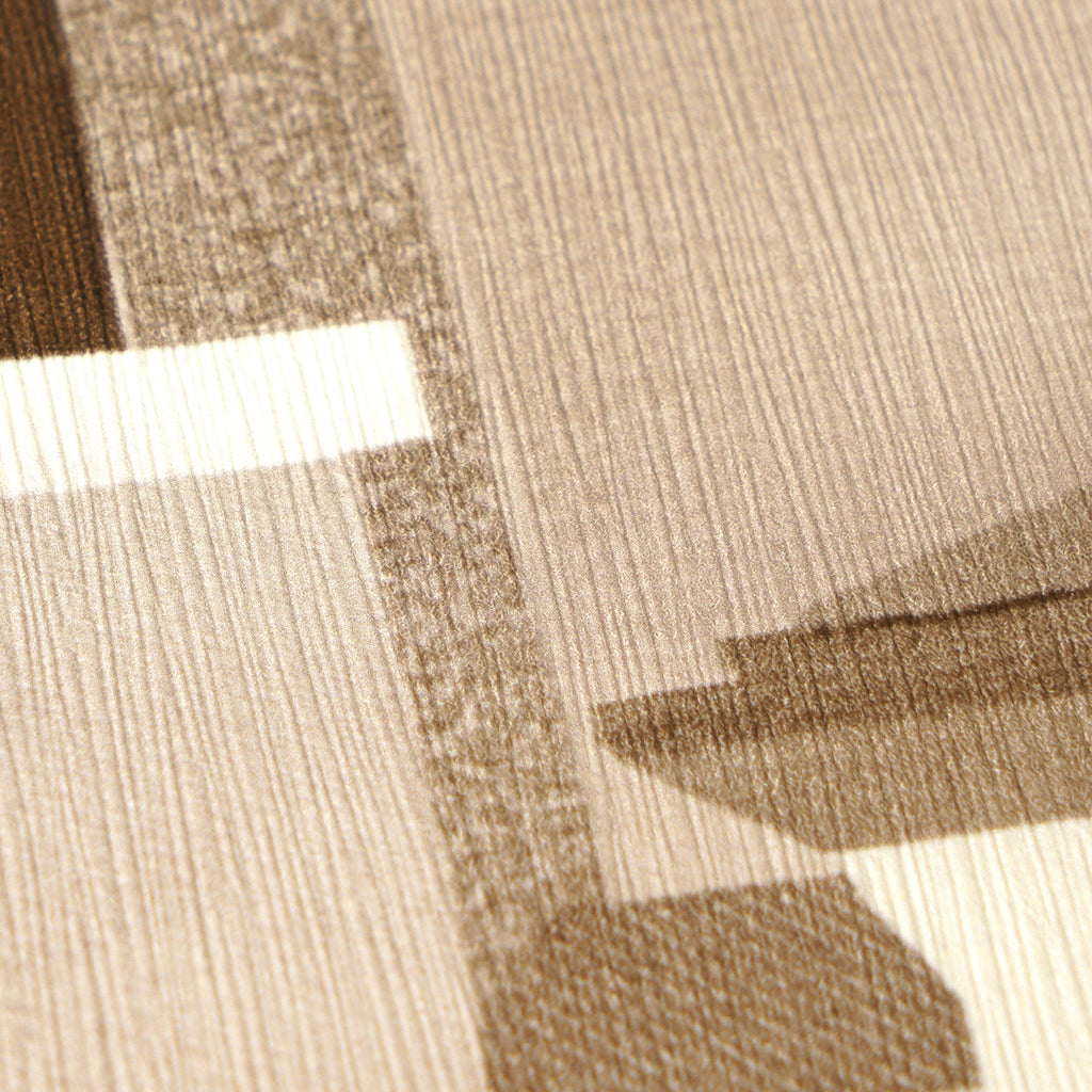Hochwertige Vliestapete Braun Geometrisch