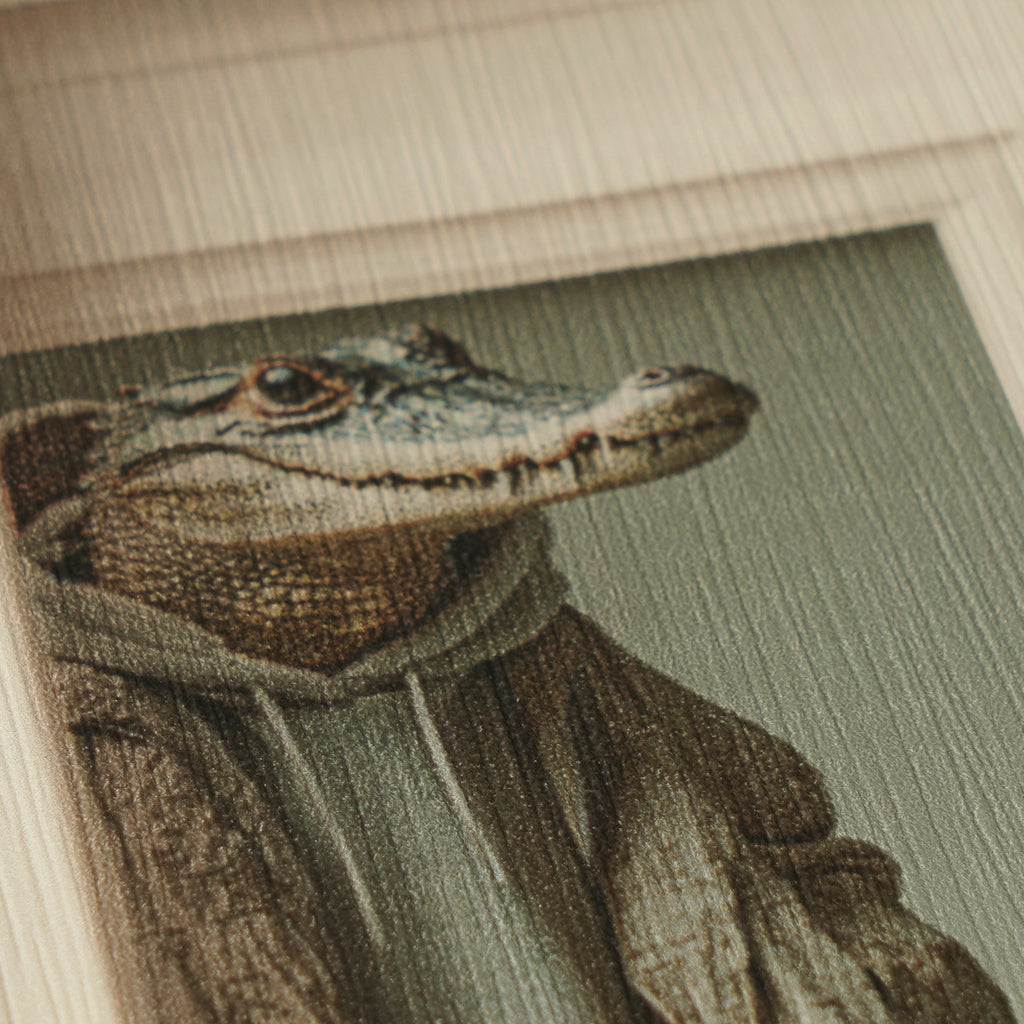 High-Quality Non-Woven Wallpaper Beige Animals