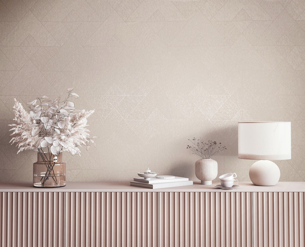 Vliestapete beige grafik