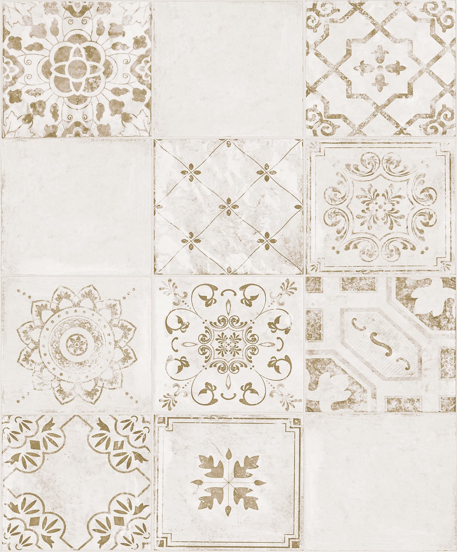 Vliestapete weiß, beige modern