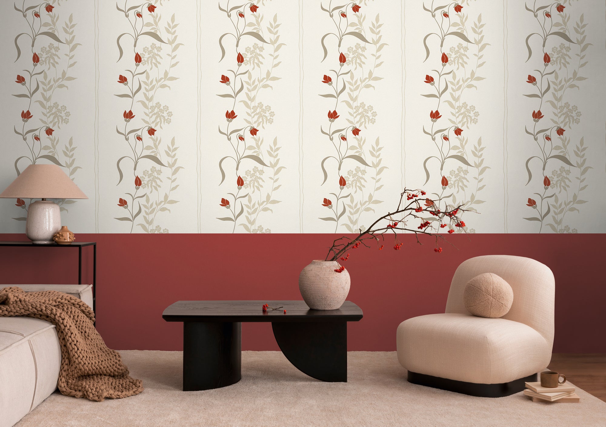 Hochwertige Tapete aus der Kollektion Casual Living in Rot