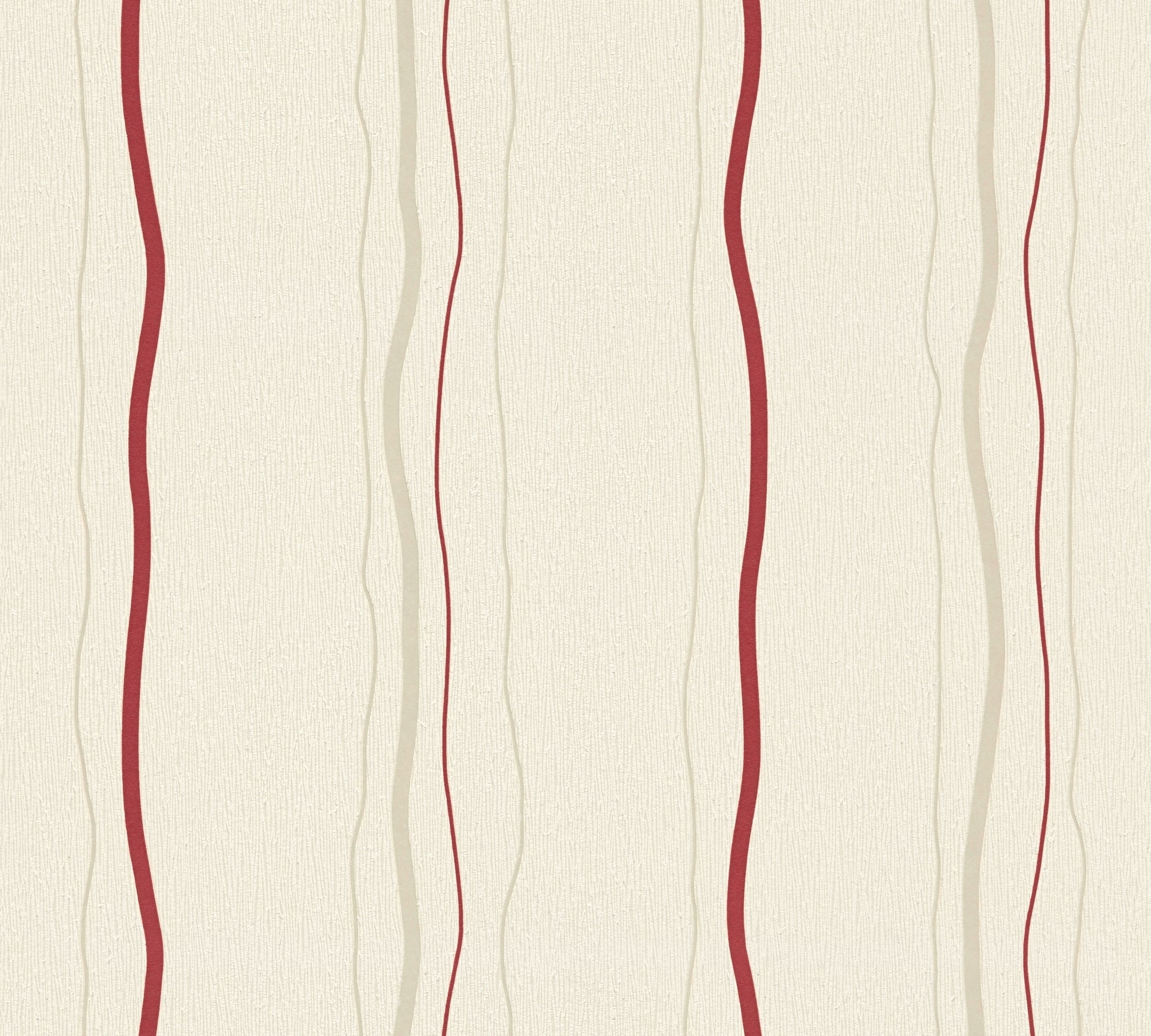 High-Quality Non-Woven Wallpaper Cream Striped Wallpaper