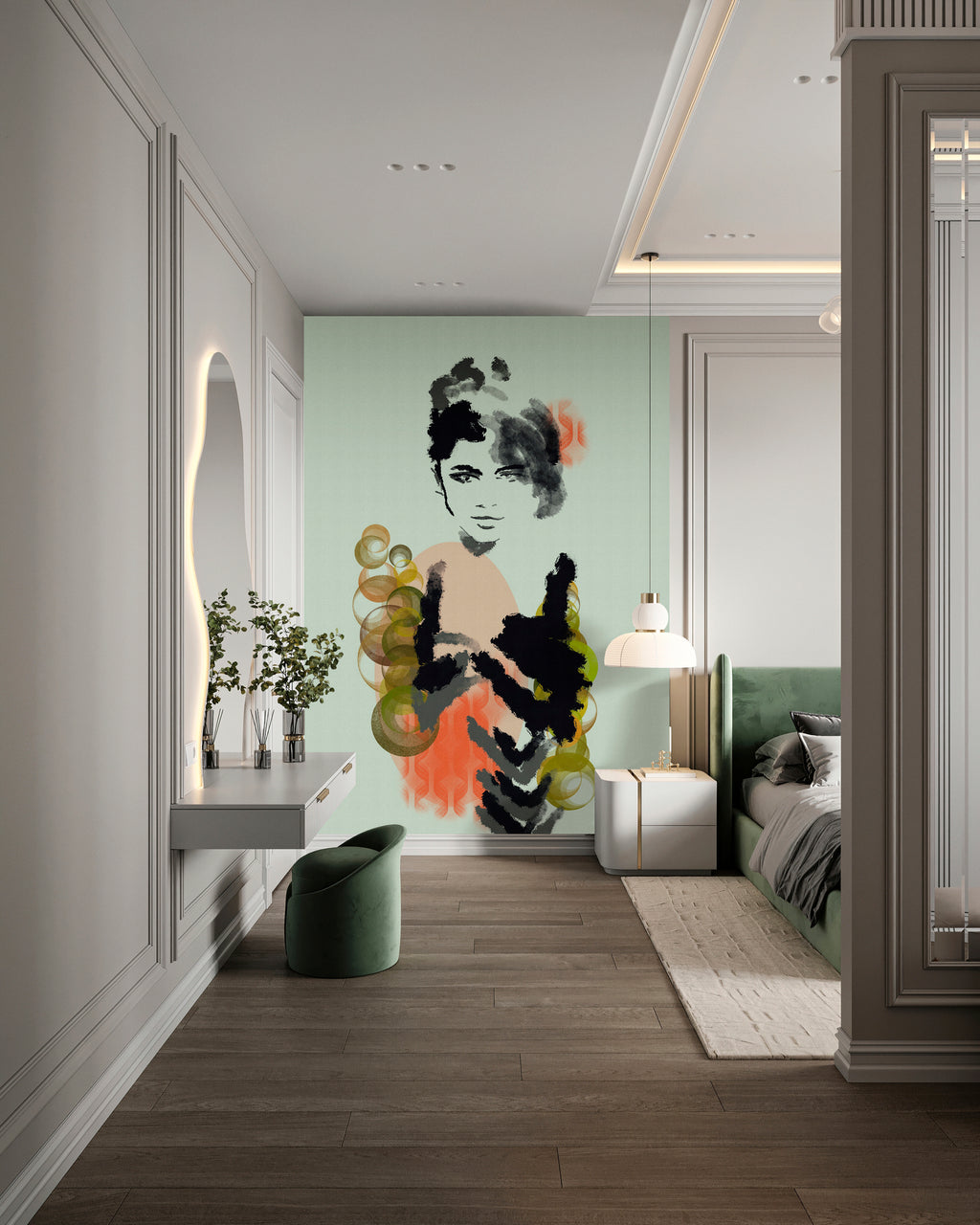 Photo wallpaper in digital print 