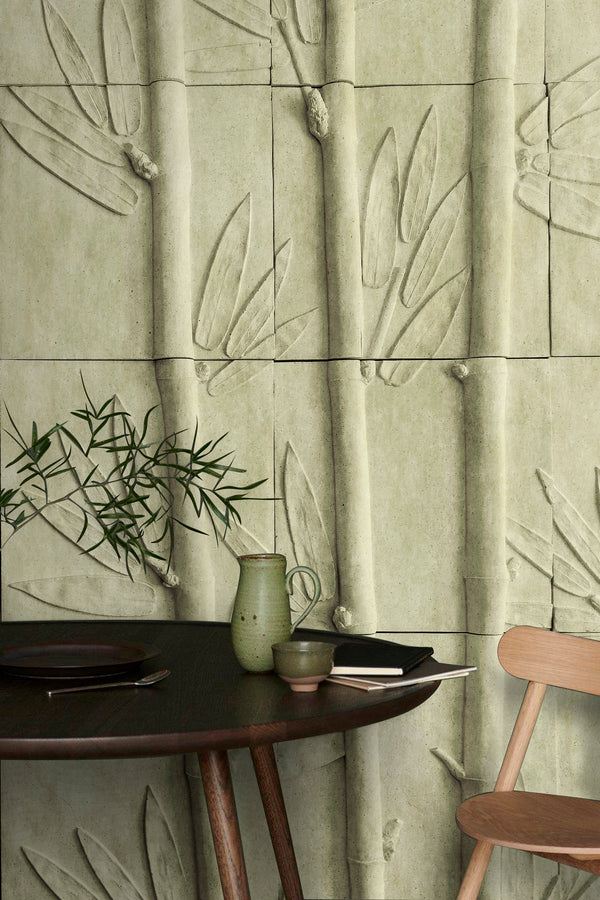 Photo Wallpaper in Digital Print Green 3D Photo Wallpaper