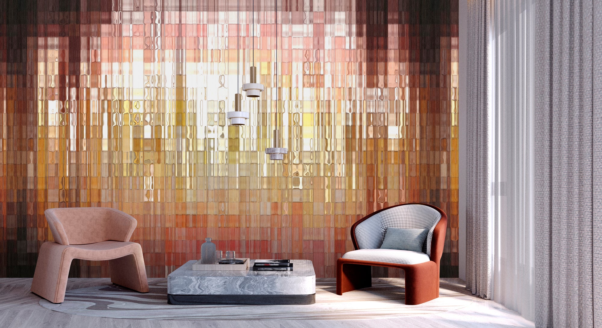 Photo wallpaper in digital print 