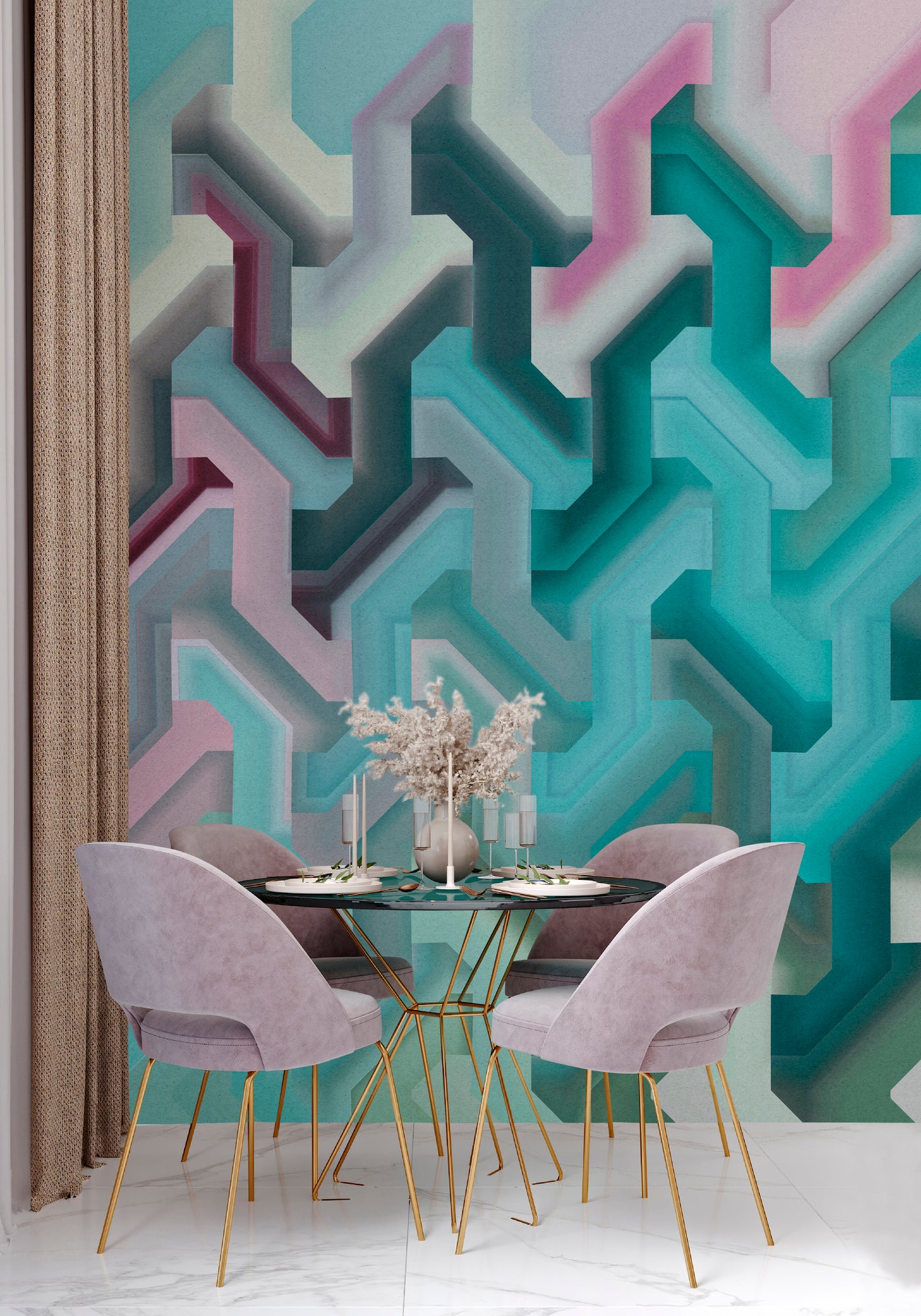 Photo wallpaper in digital print 